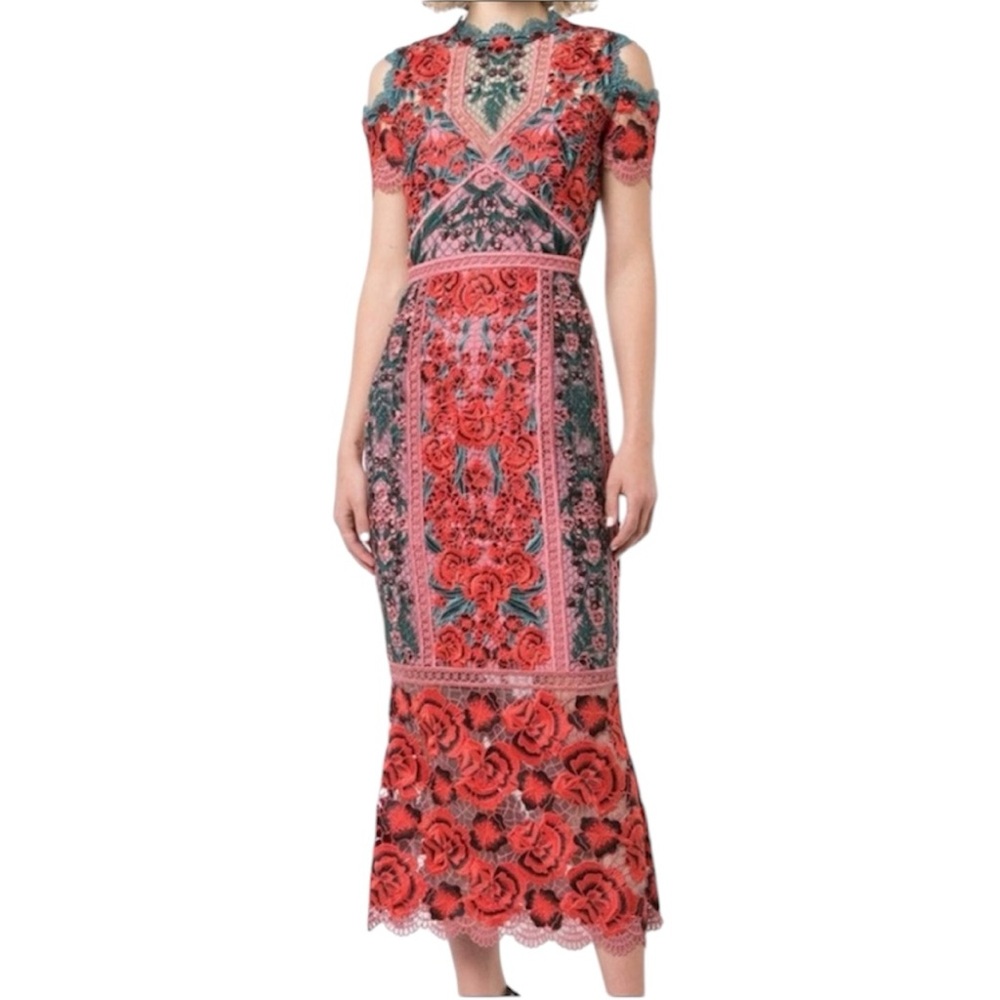 Marchessa Notte Floral Lace Dress